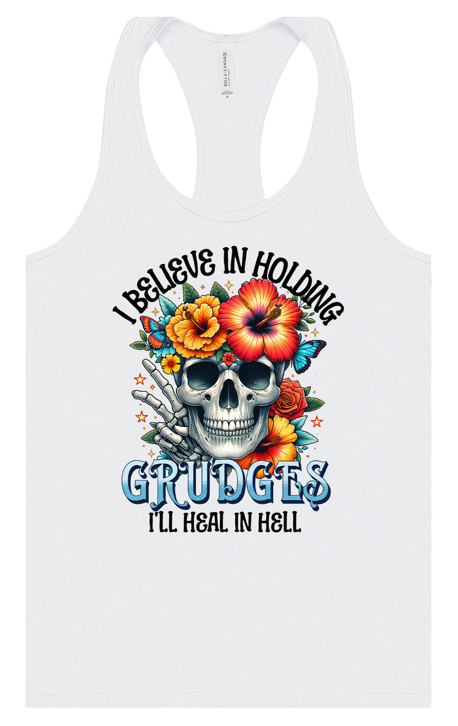 Grudges Skull Women's Racerback Tank