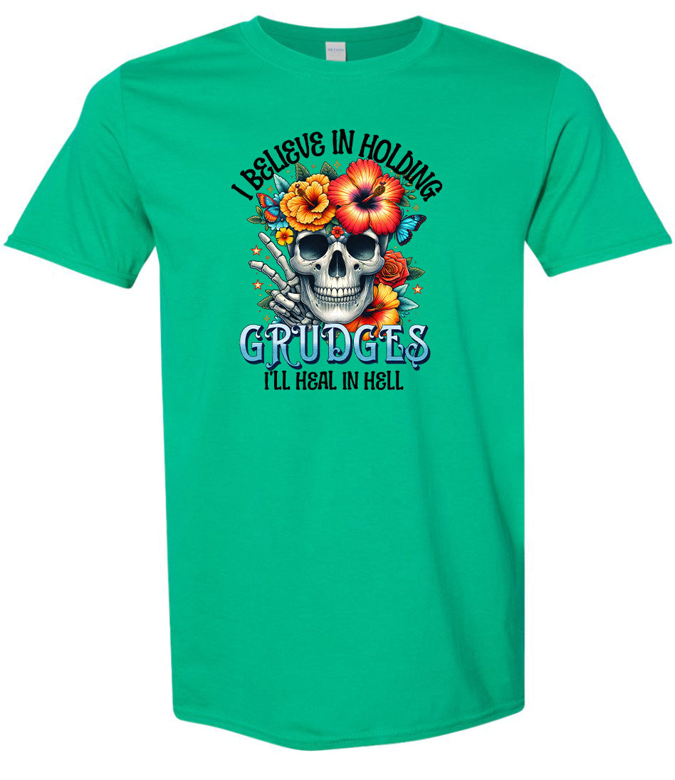 Grudges Skull Adult Gildan Soft Shirt