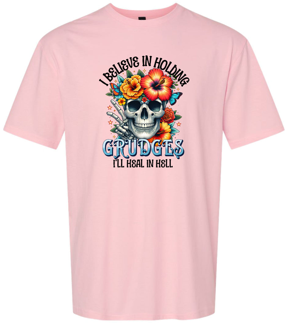 Grudges Skull Adult Gildan Soft Shirt