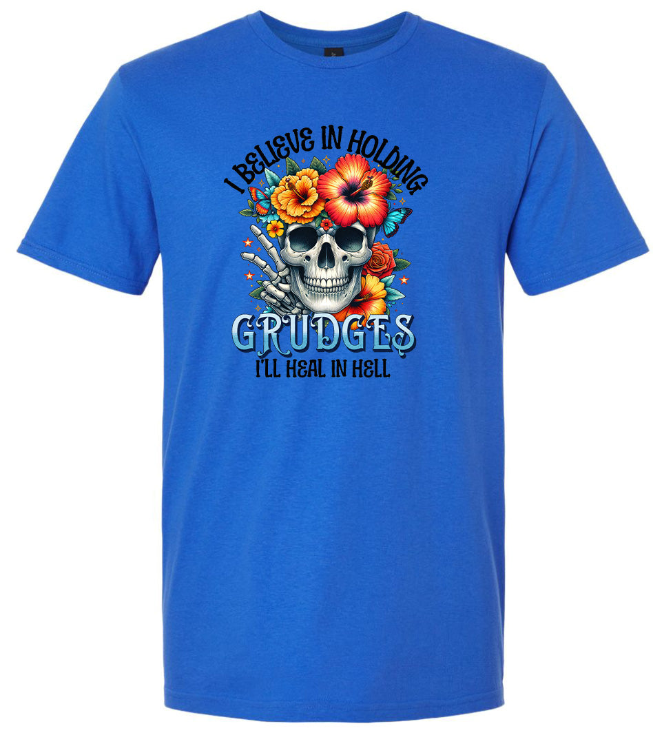 Grudges Skull Adult Gildan Soft Shirt