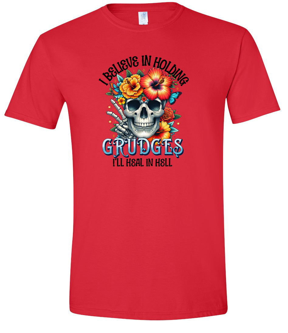 Grudges Skull Adult Gildan Soft Shirt