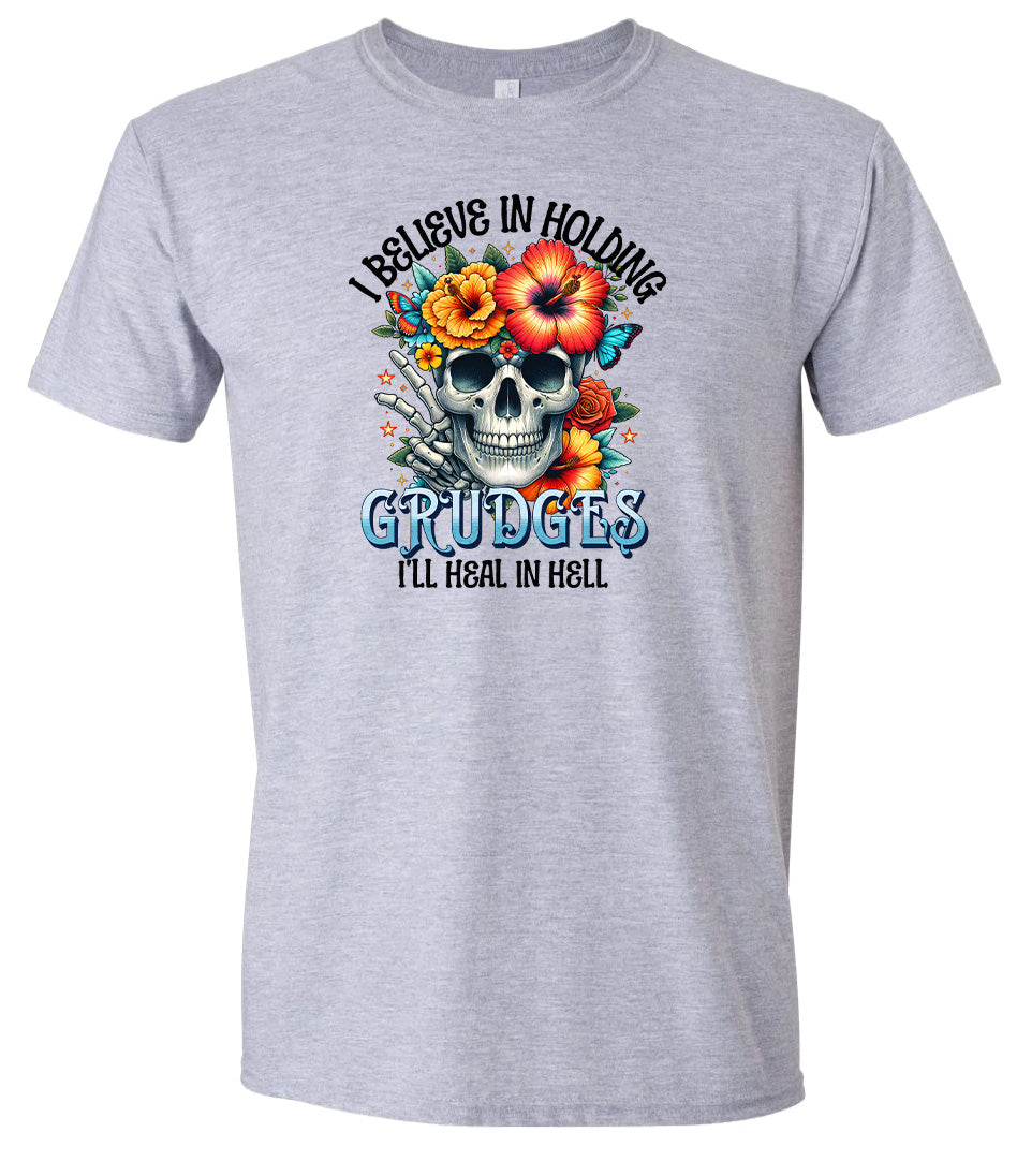 Grudges Skull Adult Gildan Soft Shirt