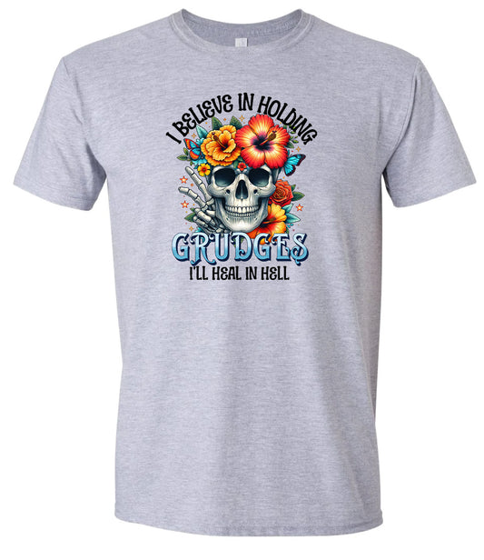 Grudges Skull Adult Gildan Soft Shirt