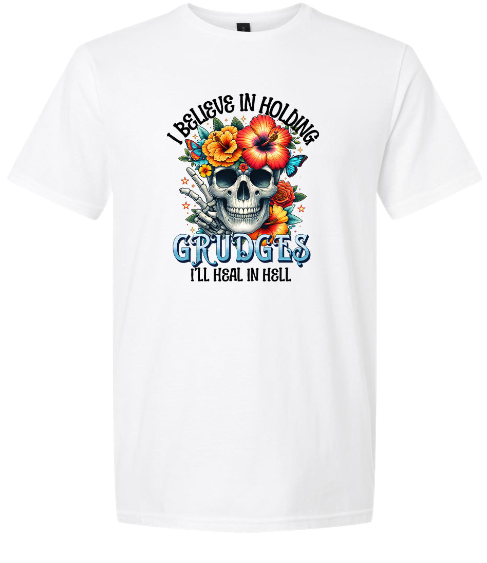 Grudges Skull Adult Gildan Soft Shirt