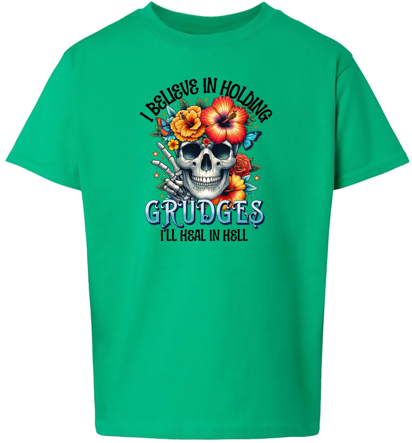 Grudges Skull Children's Gildan Soft Shirt