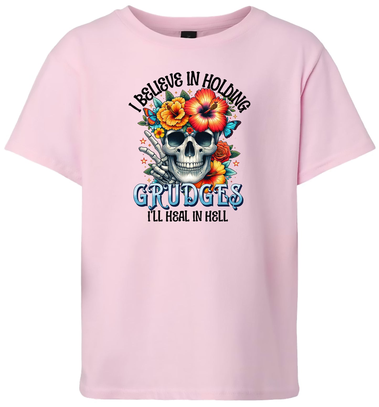 Grudges Skull Children's Gildan Soft Shirt