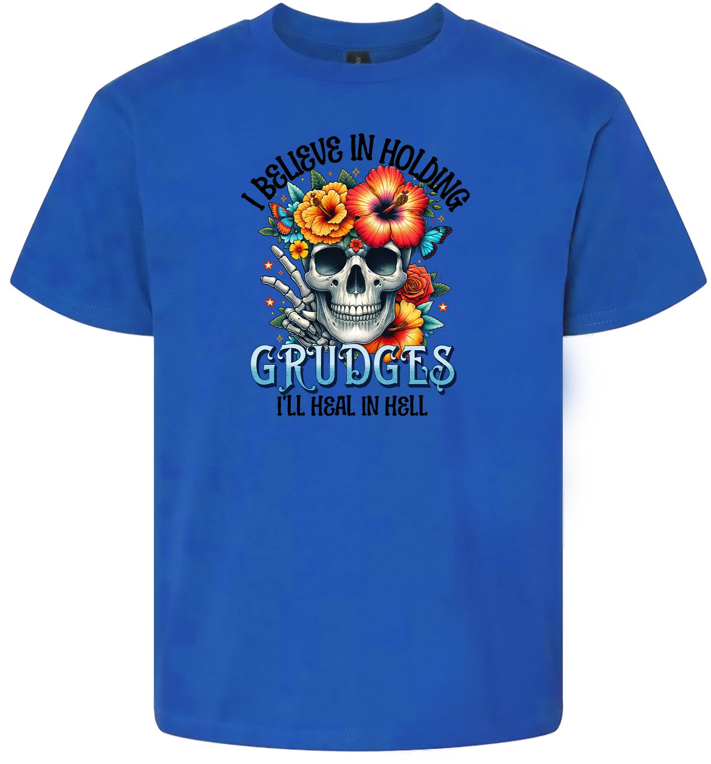 Grudges Skull Children's Gildan Soft Shirt