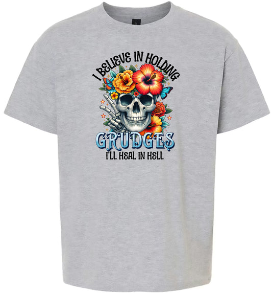 Grudges Skull Children's Gildan Soft Shirt