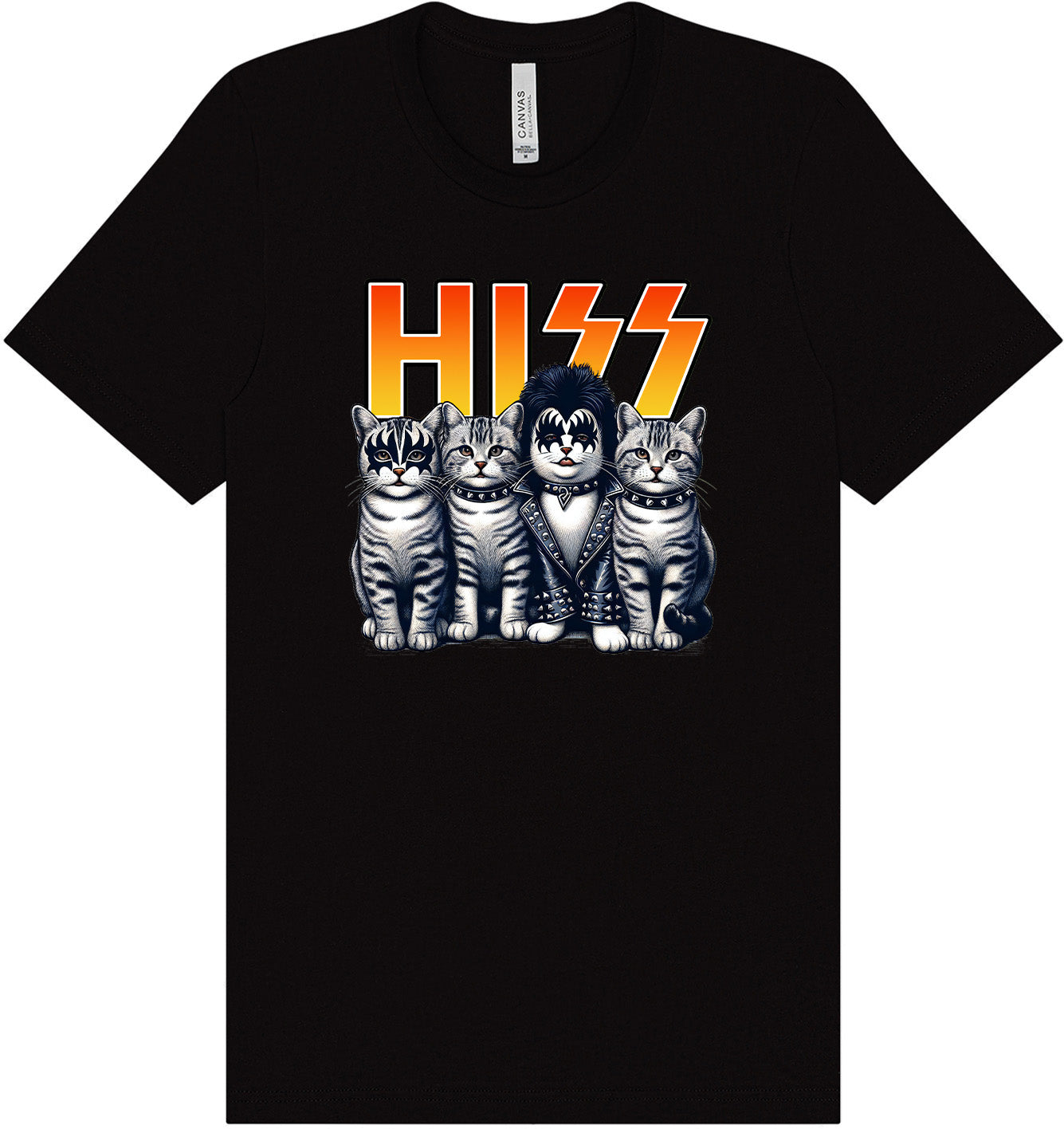 Hiss Kitties Parody Adult Bella Canvas Shirt