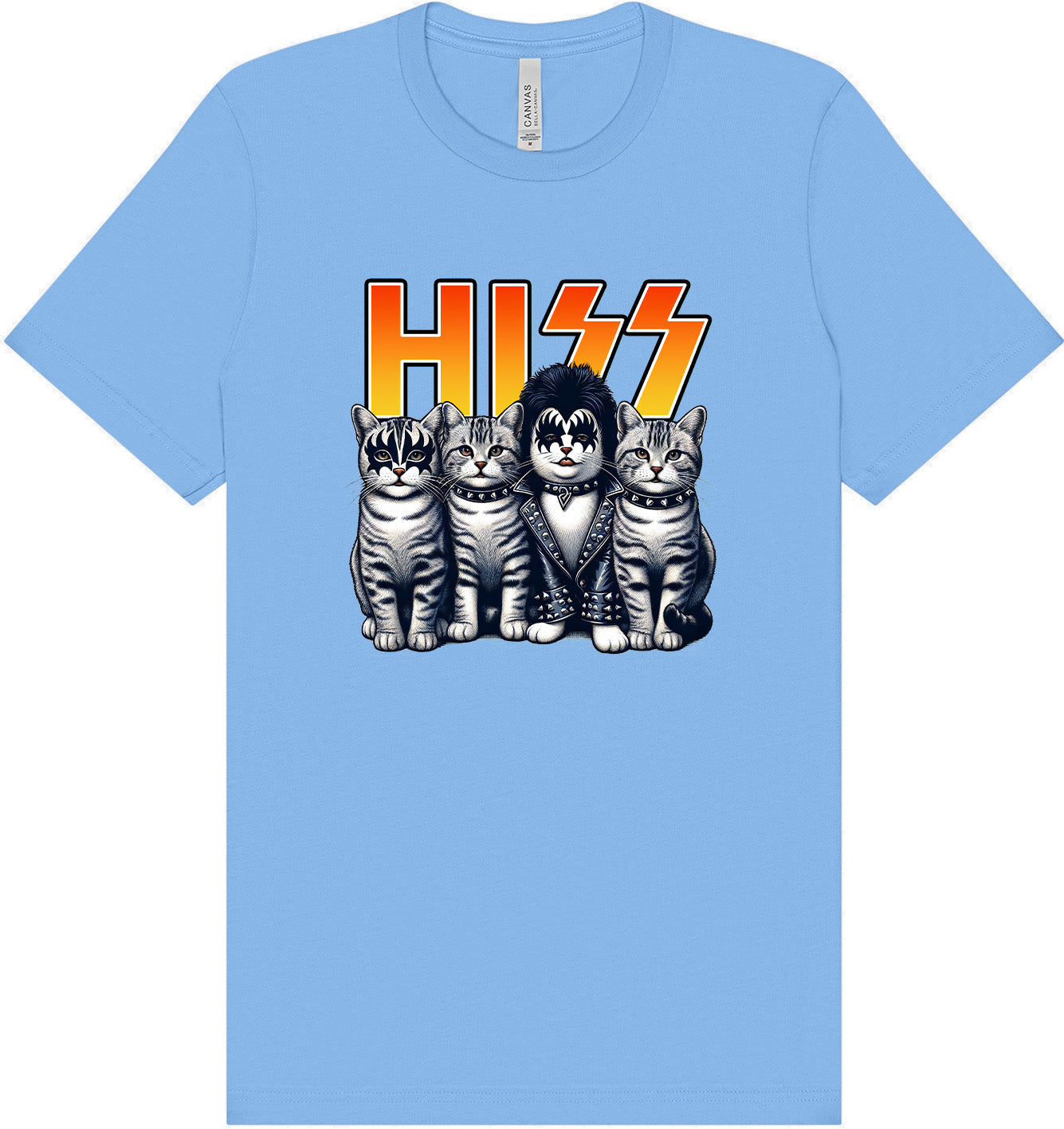 Hiss Kitties Parody Adult Bella Canvas Shirt