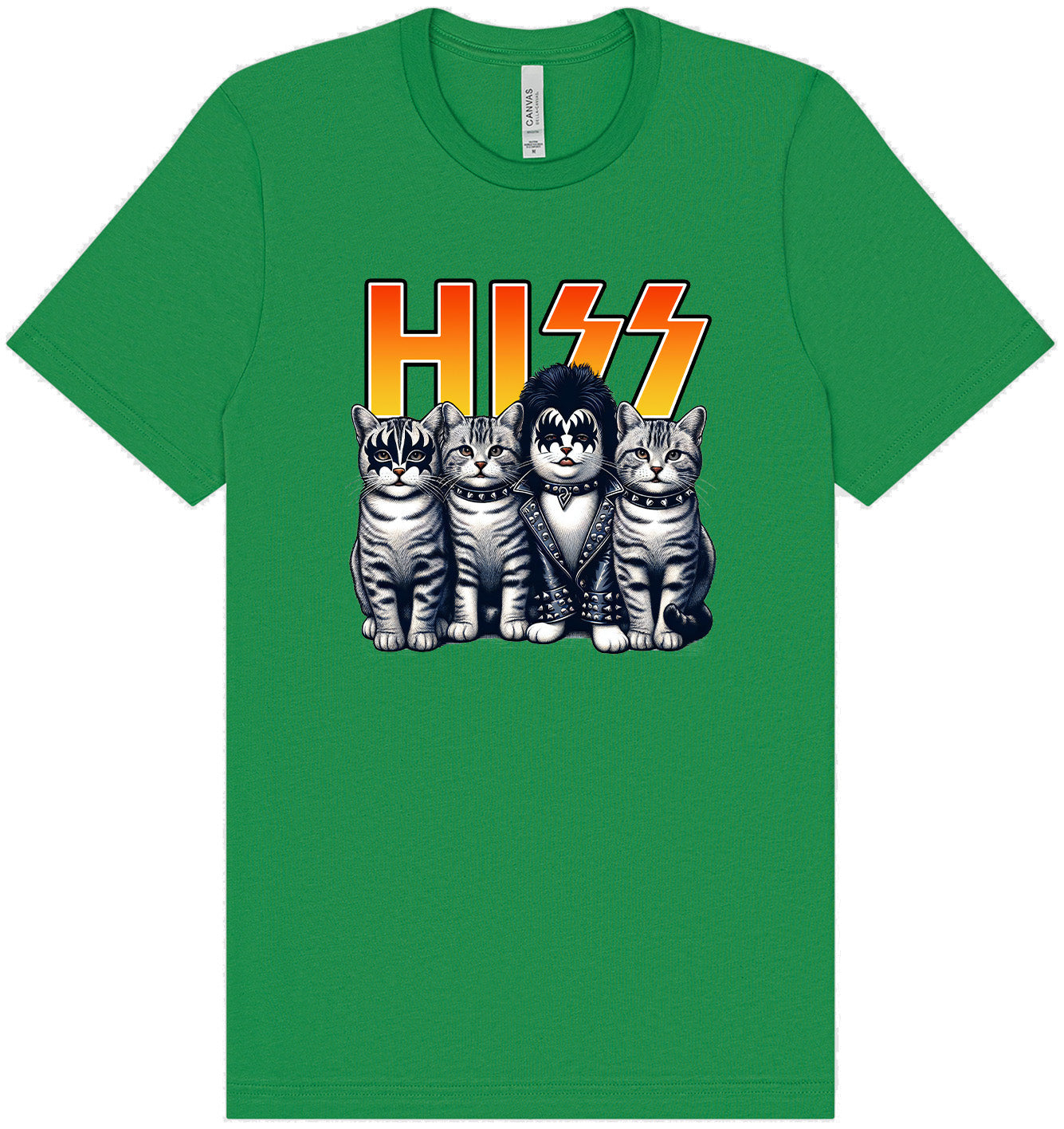 Hiss Kitties Parody Adult Bella Canvas Shirt