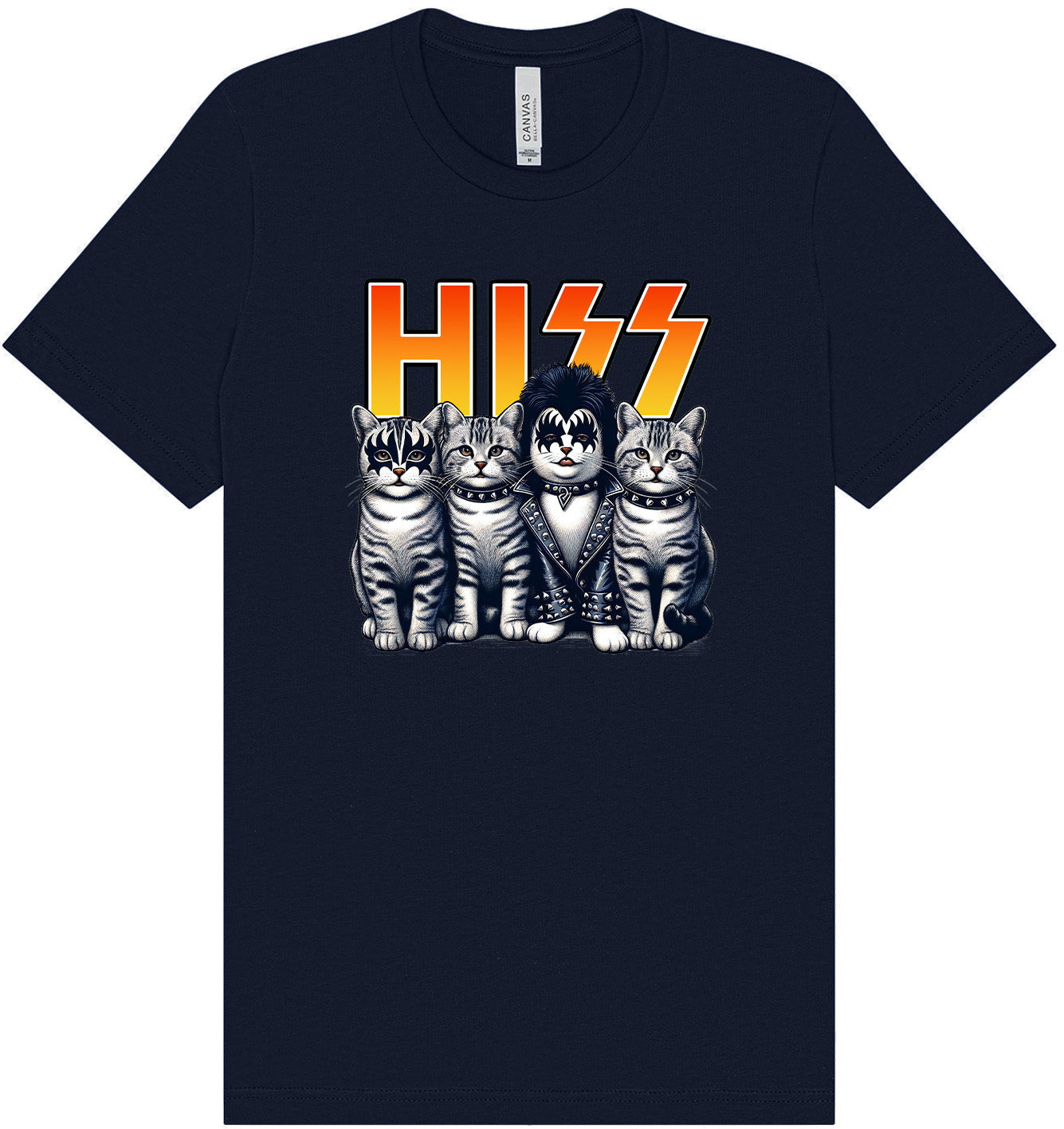 Hiss Kitties Parody Adult Bella Canvas Shirt
