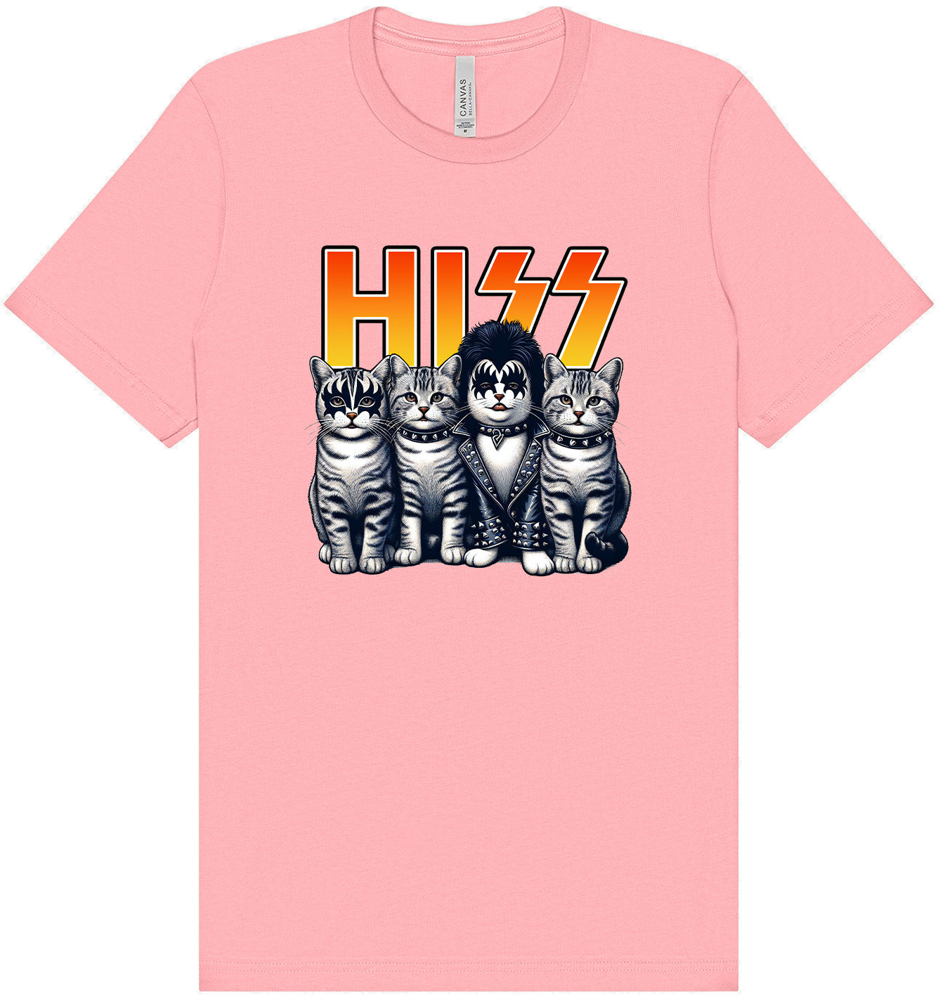 Hiss Kitties Parody Adult Bella Canvas Shirt