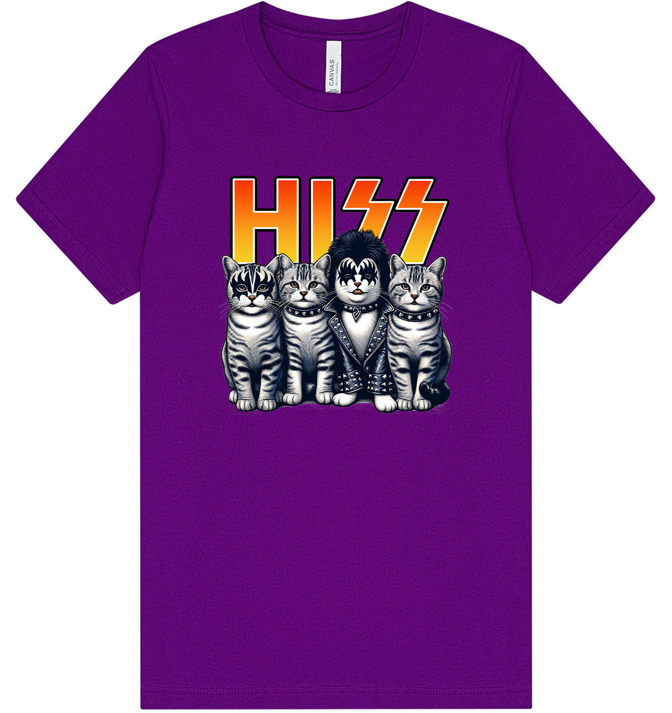 Hiss Kitties Parody Adult Bella Canvas Shirt