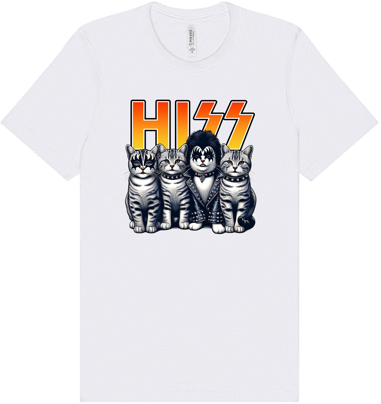 Hiss Kitties Parody Adult Bella Canvas Shirt