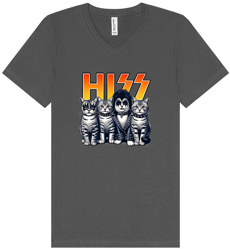 Hiss Kitties Parody Unisex V-Neck Shirt