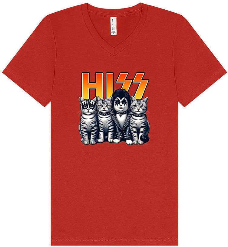 Hiss Kitties Parody Unisex V-Neck Shirt