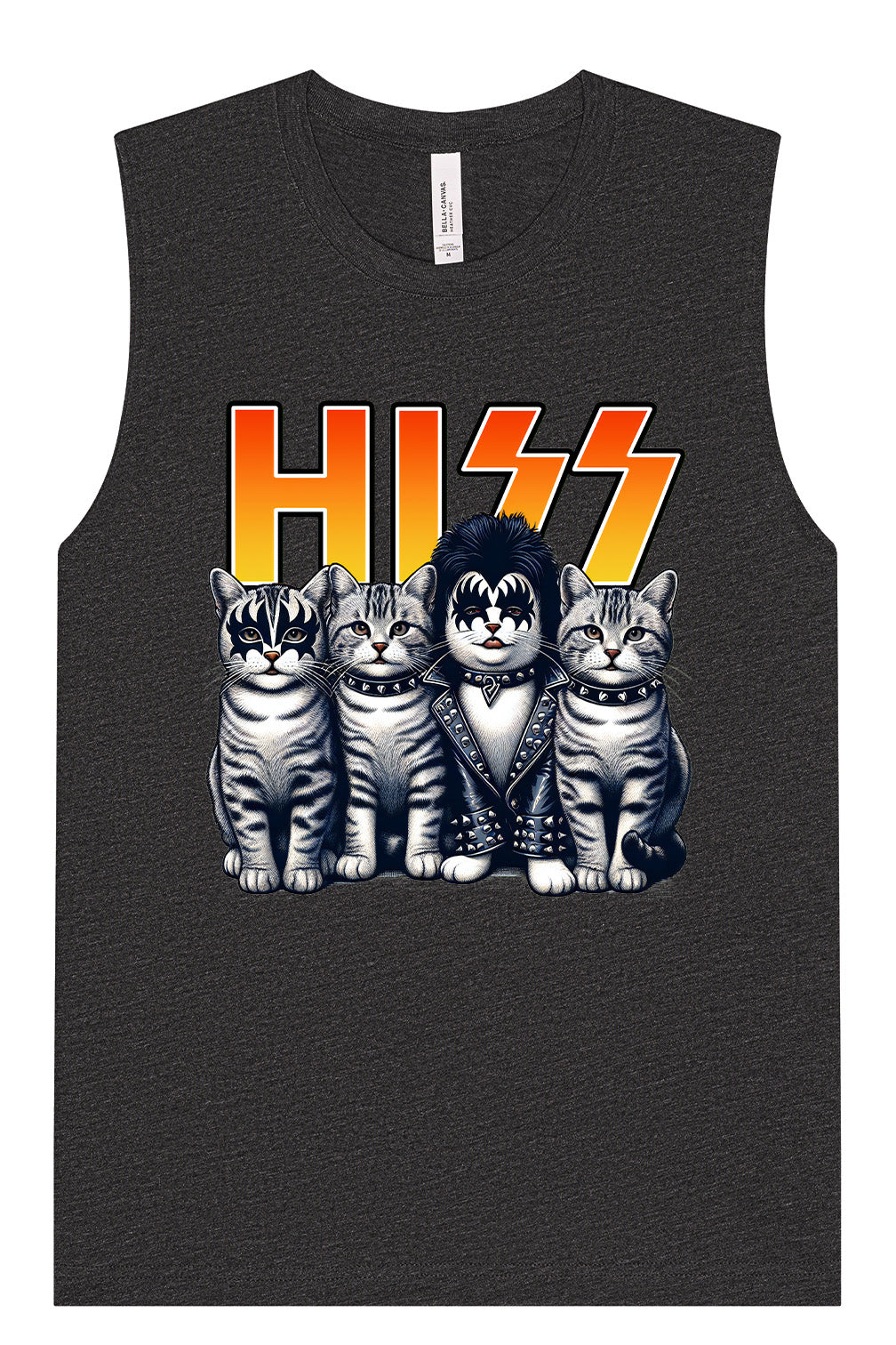Hiss Kitties Parody Muscle Tank