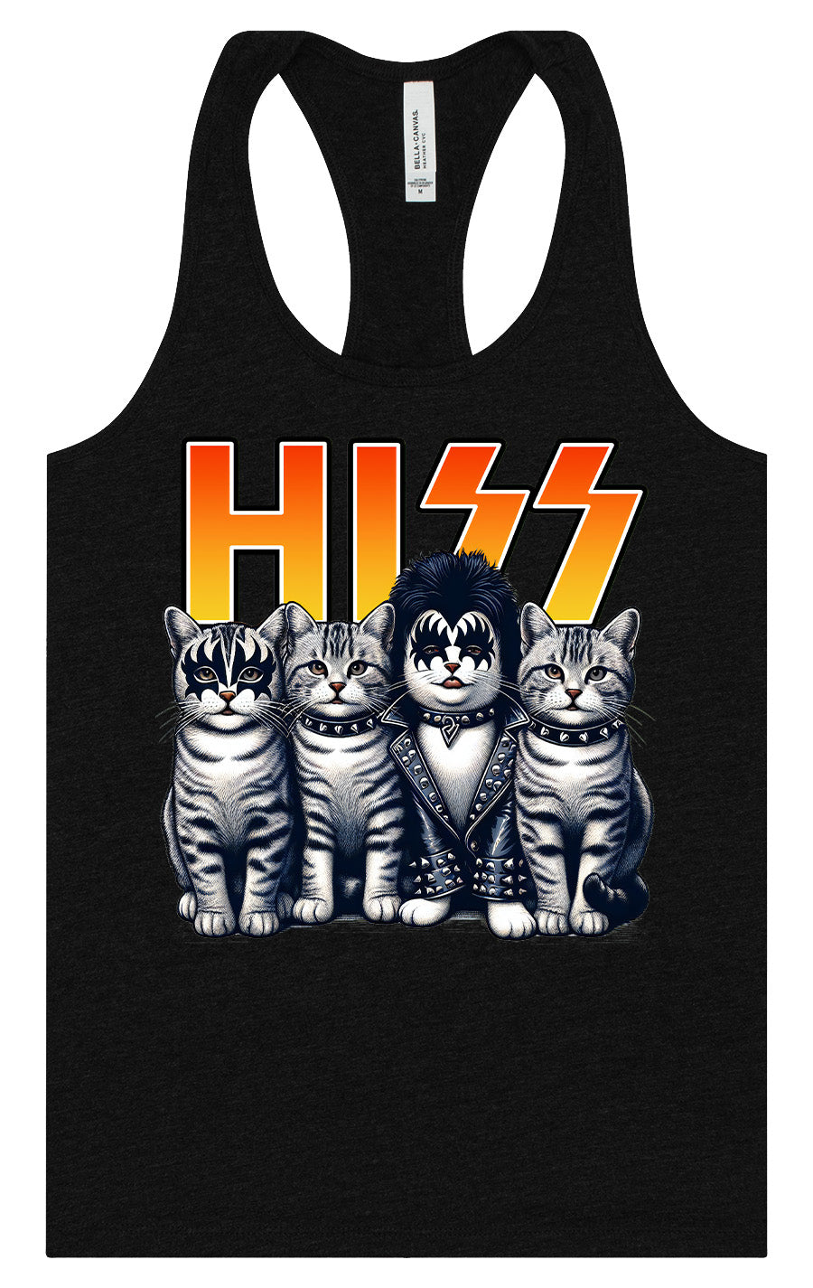 Hiss Kitties Parody Women's Racerback Tank