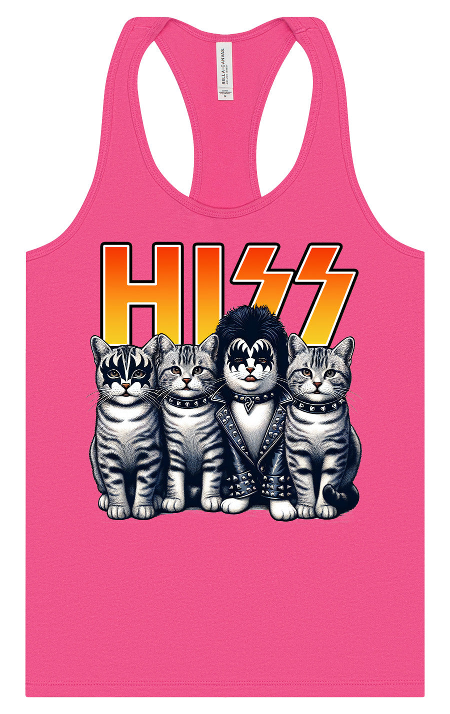 Hiss Kitties Parody Women's Racerback Tank