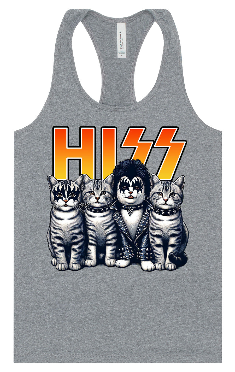 Hiss Kitties Parody Women's Racerback Tank