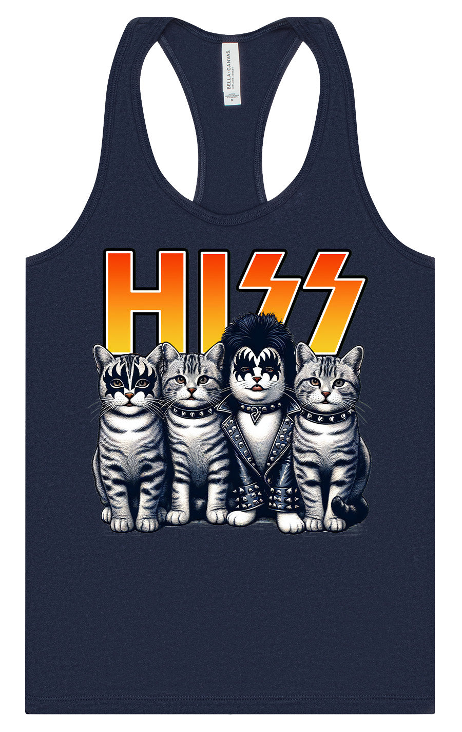 Hiss Kitties Parody Women's Racerback Tank