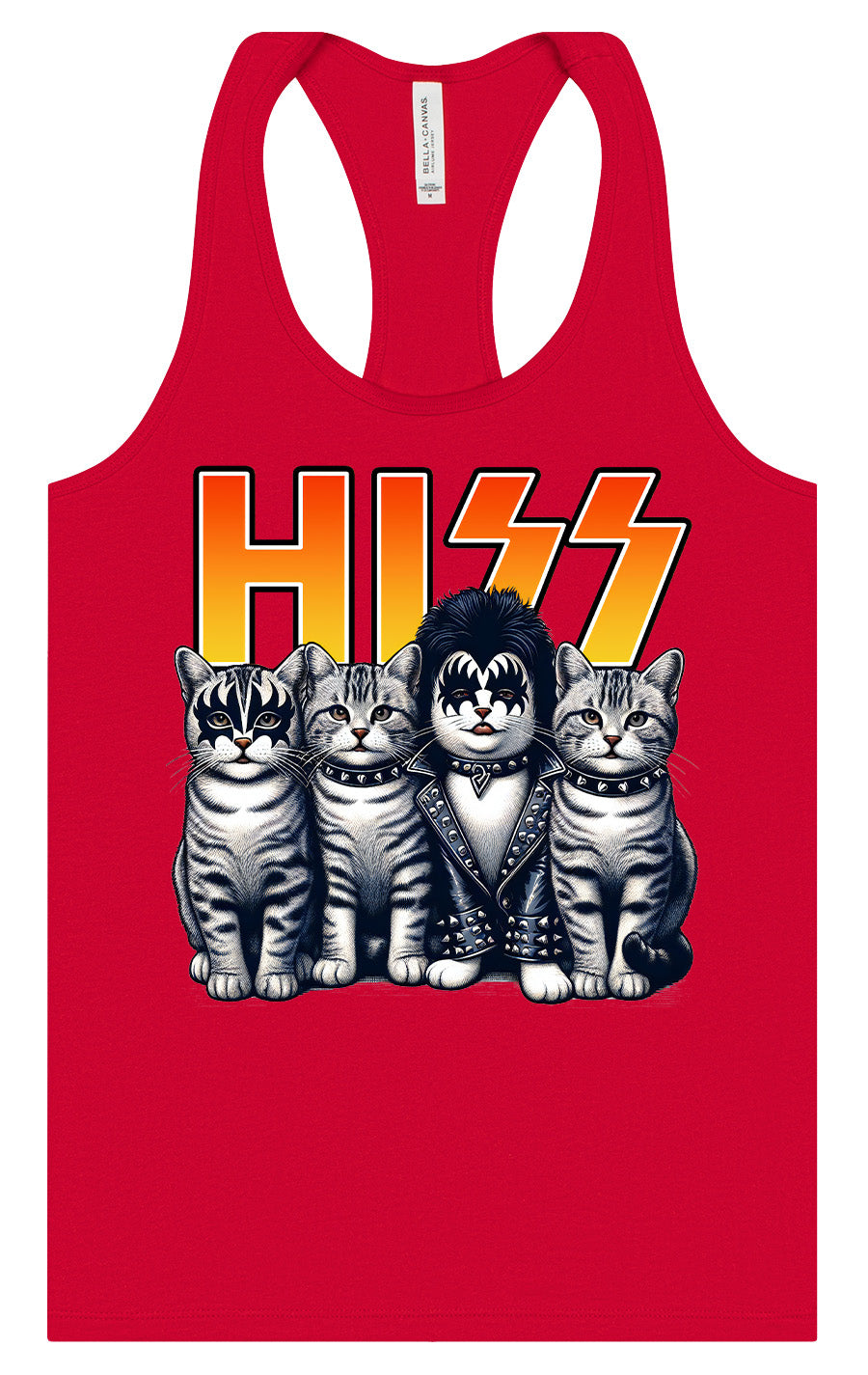 Hiss Kitties Parody Women's Racerback Tank