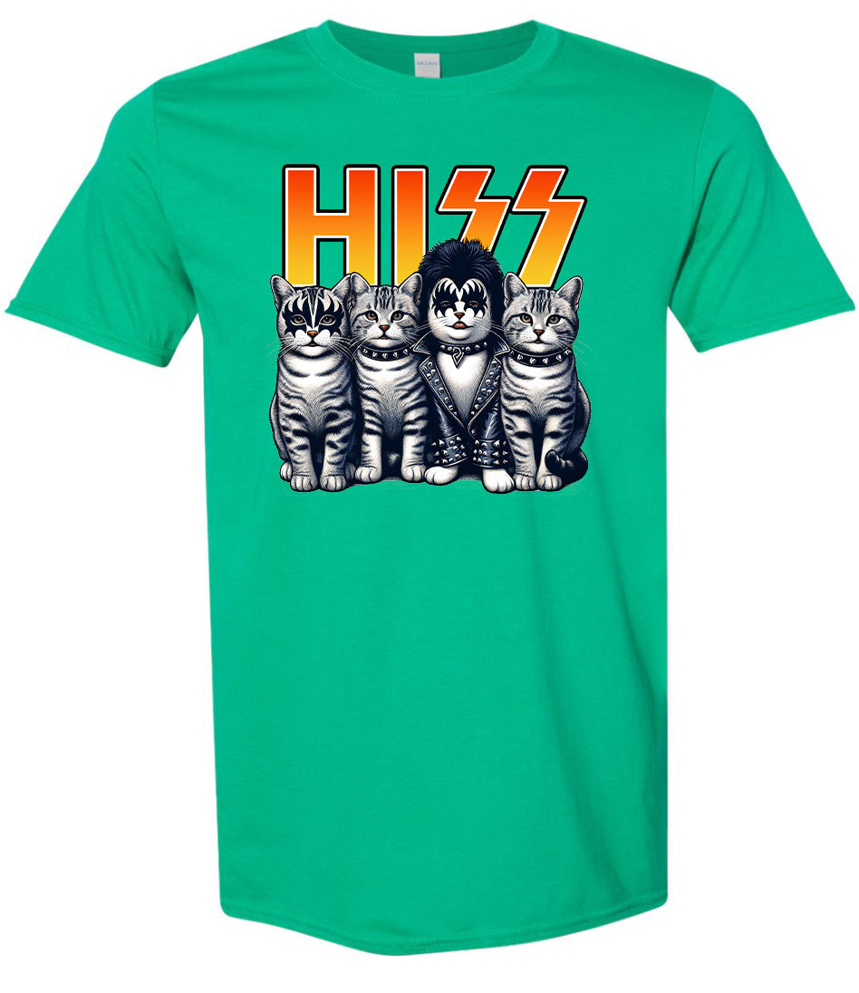 Hiss Kitties Parody Adult Gildan Soft Shirt
