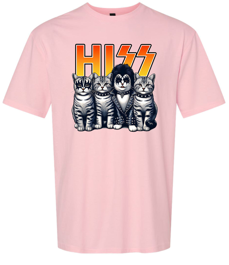 Hiss Kitties Parody Adult Gildan Soft Shirt
