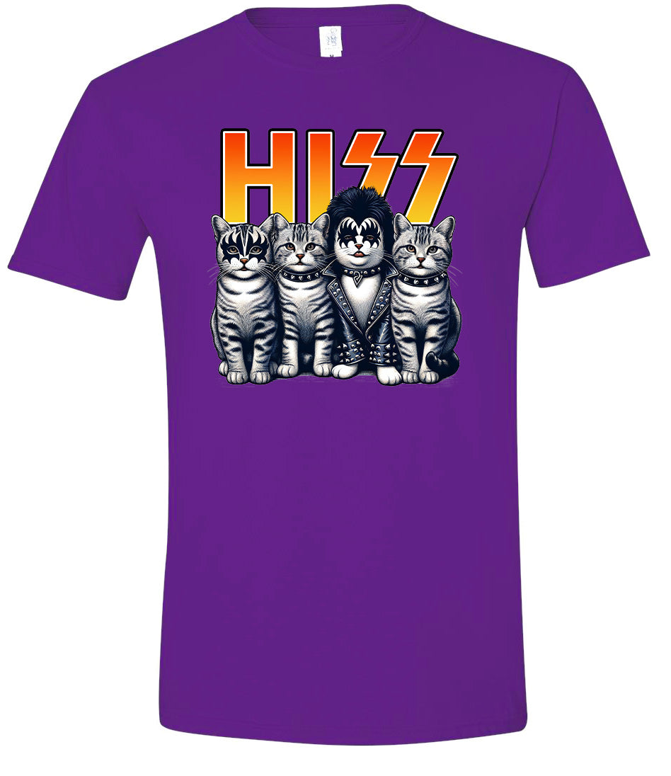 Hiss Kitties Parody Adult Gildan Soft Shirt