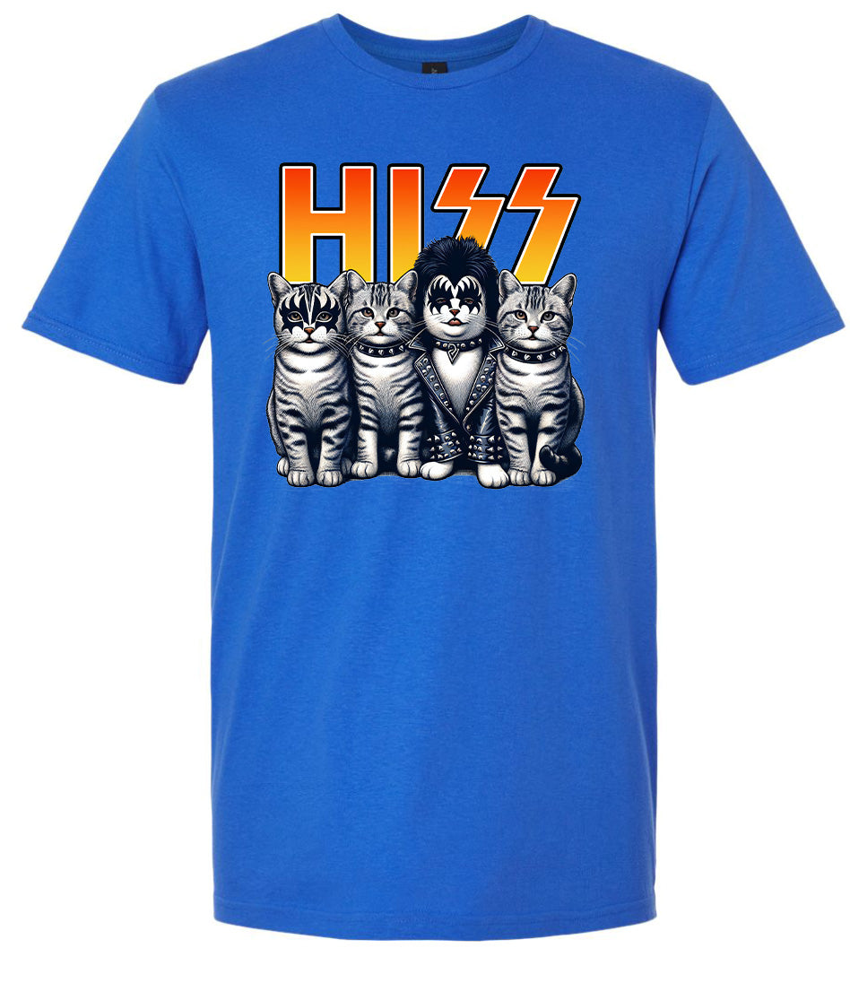 Hiss Kitties Parody Adult Gildan Soft Shirt