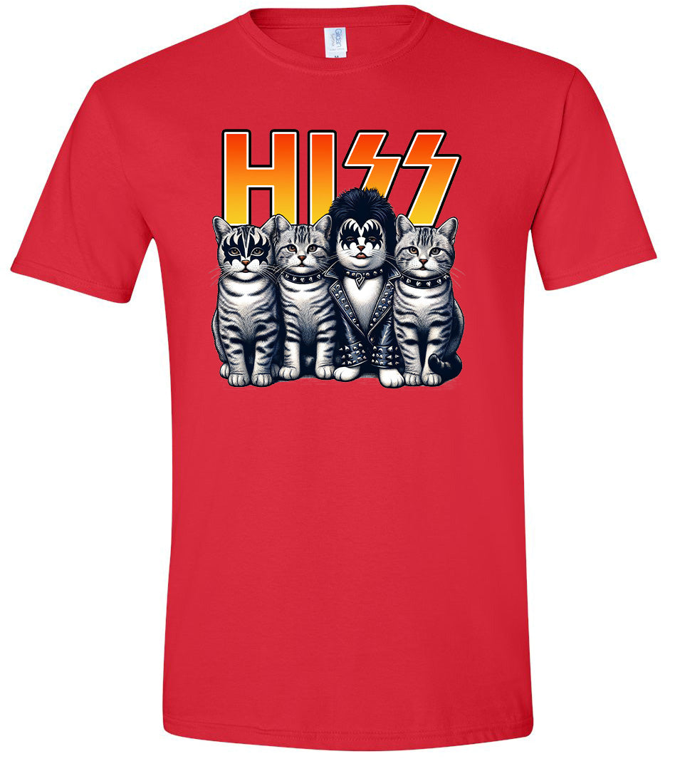 Hiss Kitties Parody Adult Gildan Soft Shirt