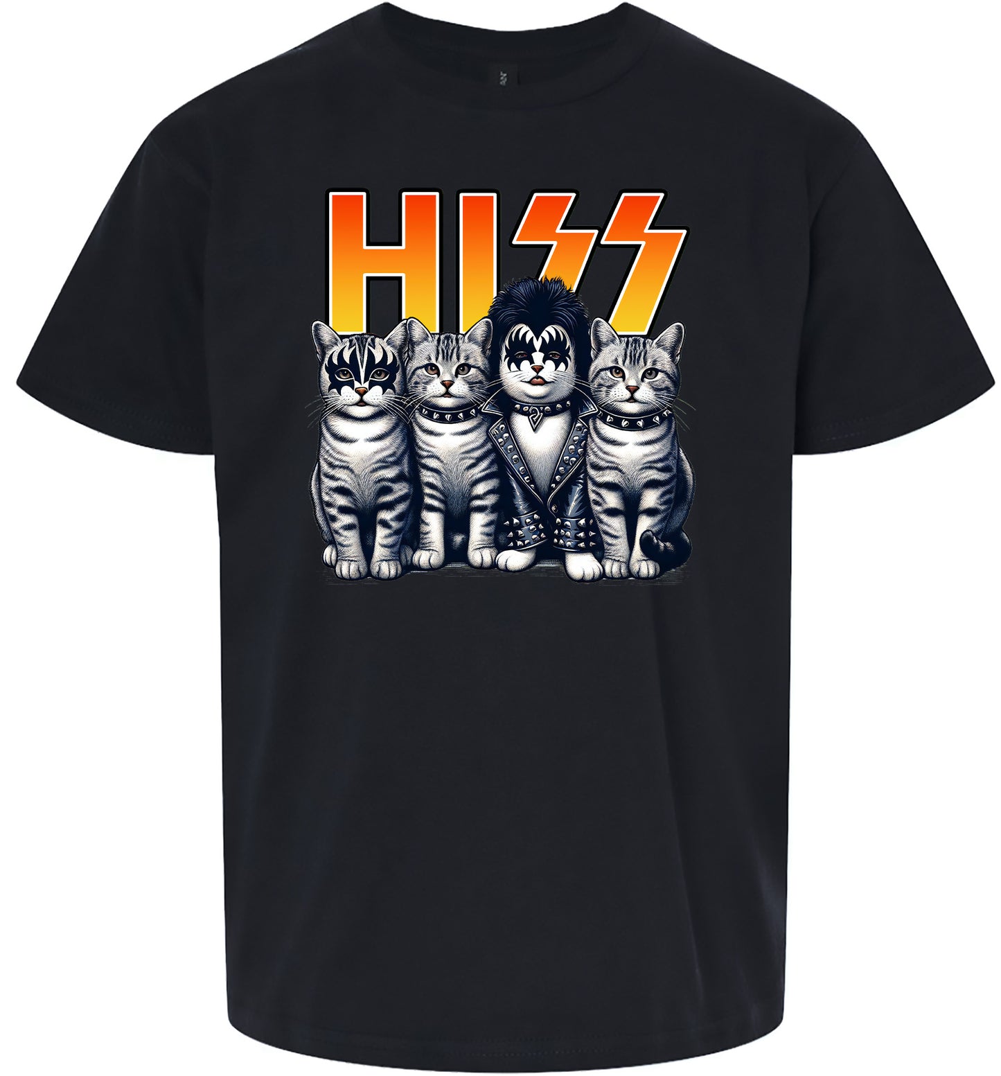 Hiss Kitties Parody Children's Gildan Soft Shirt