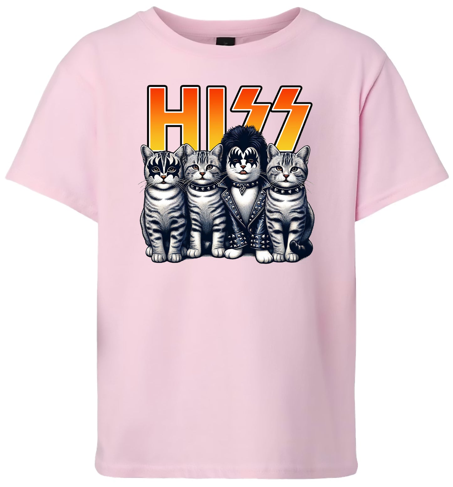 Hiss Kitties Parody Children's Gildan Soft Shirt
