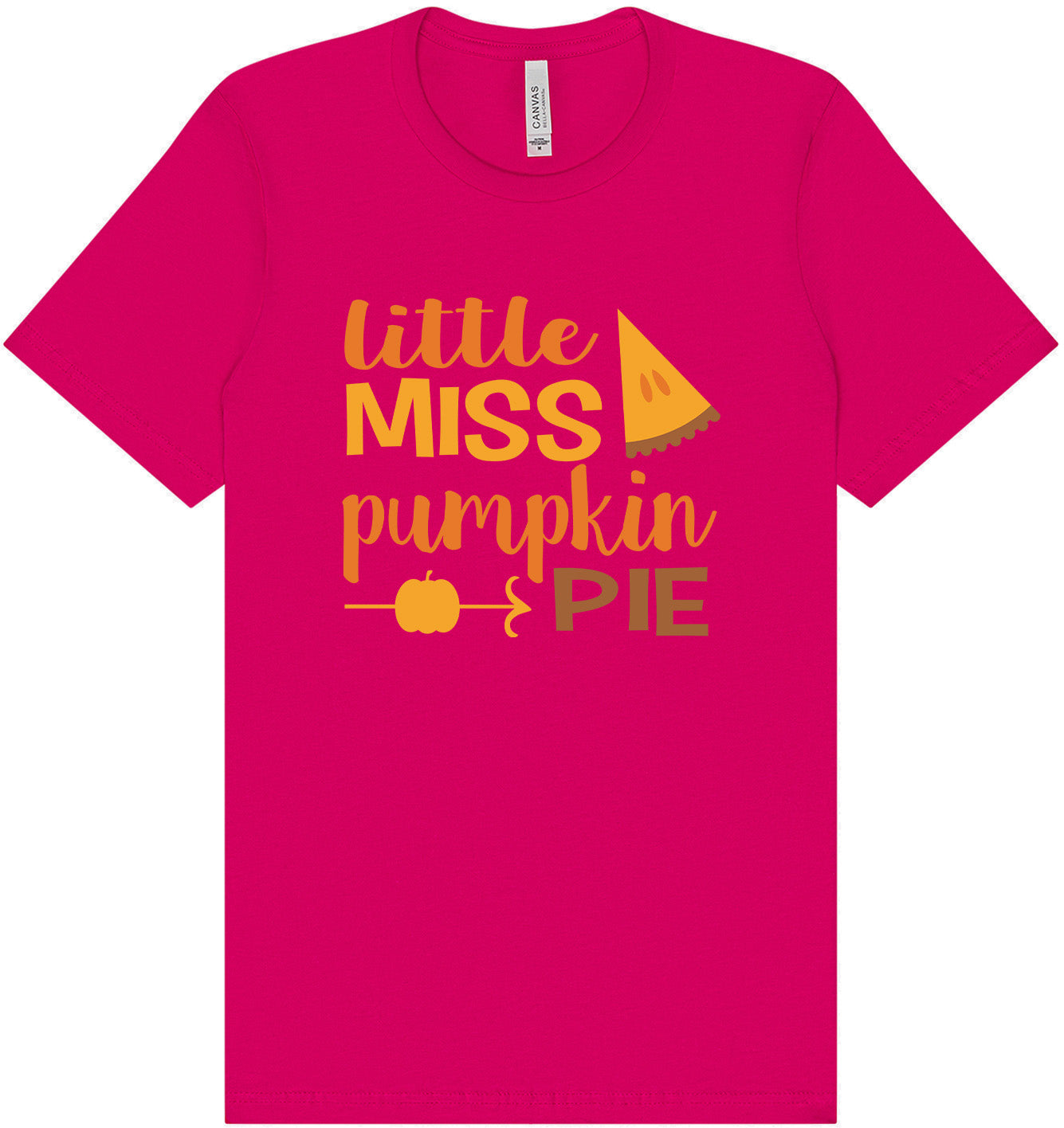 Miss Pumpkin Pie Adult Bella Canvas Shirt