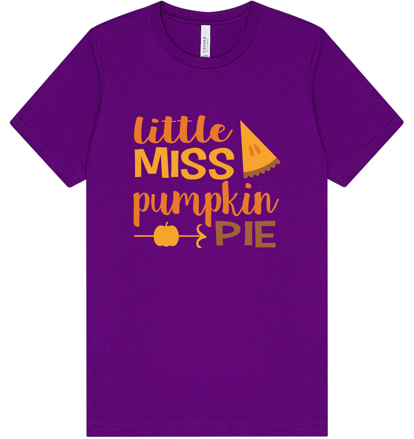 Miss Pumpkin Pie Adult Bella Canvas Shirt