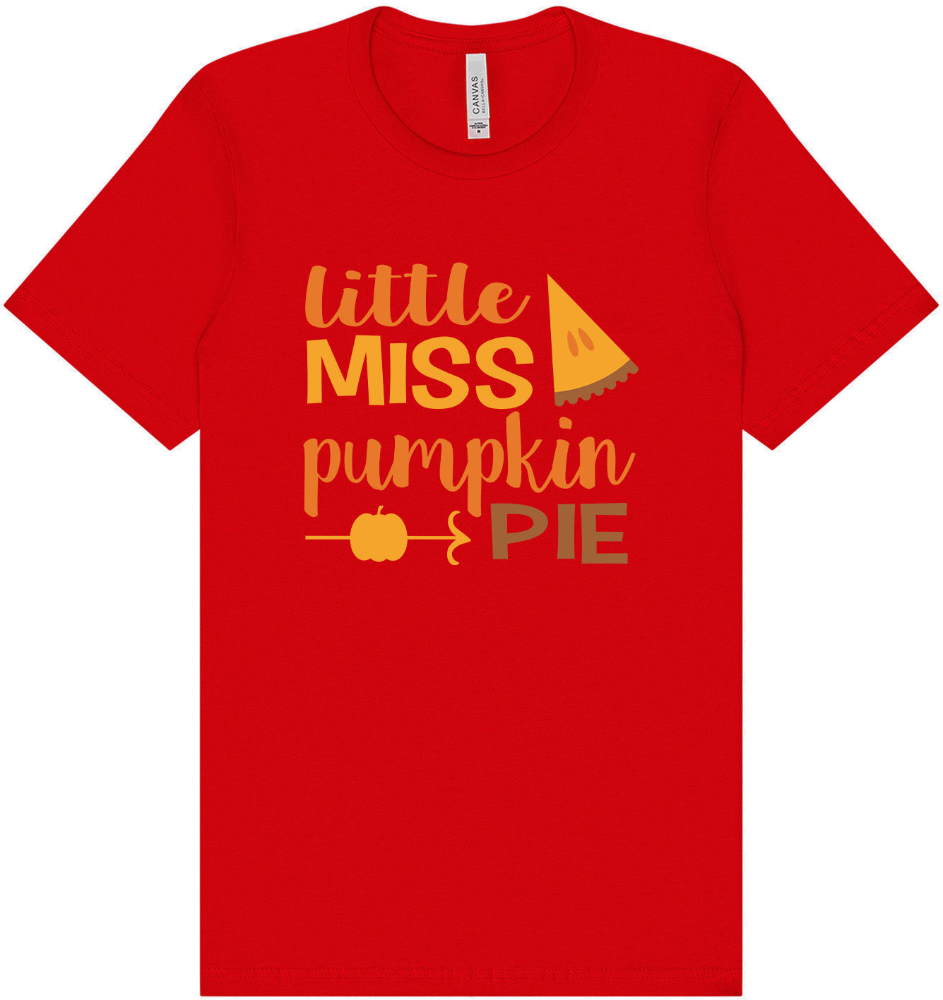 Miss Pumpkin Pie Adult Bella Canvas Shirt
