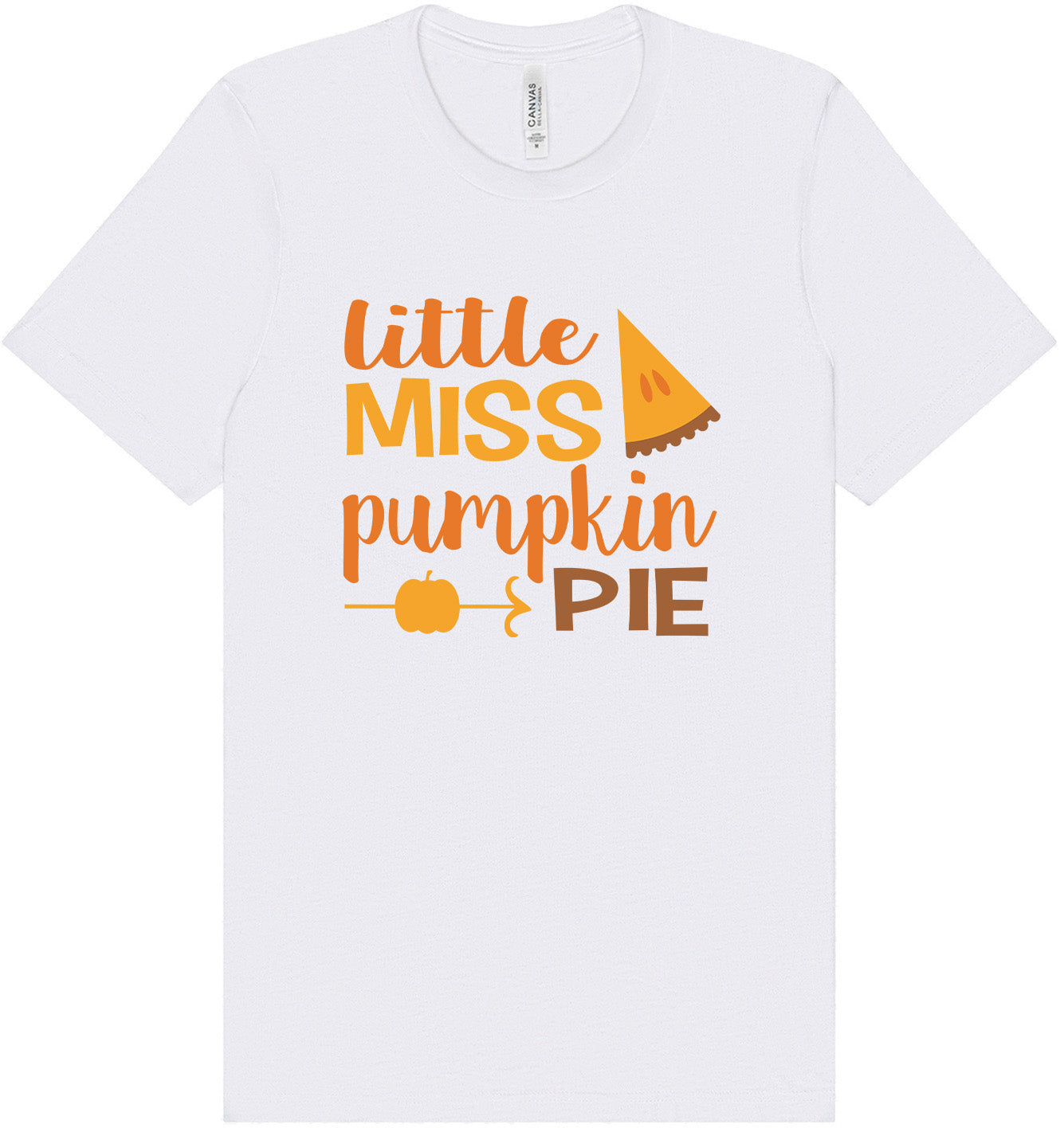 Miss Pumpkin Pie Adult Bella Canvas Shirt