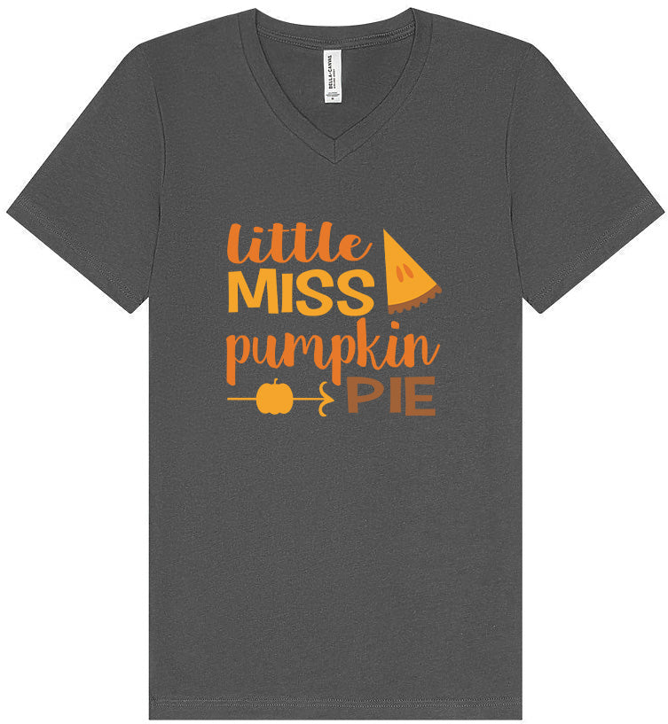 Miss Pumpkin Pie Unisex V-Neck Shirt