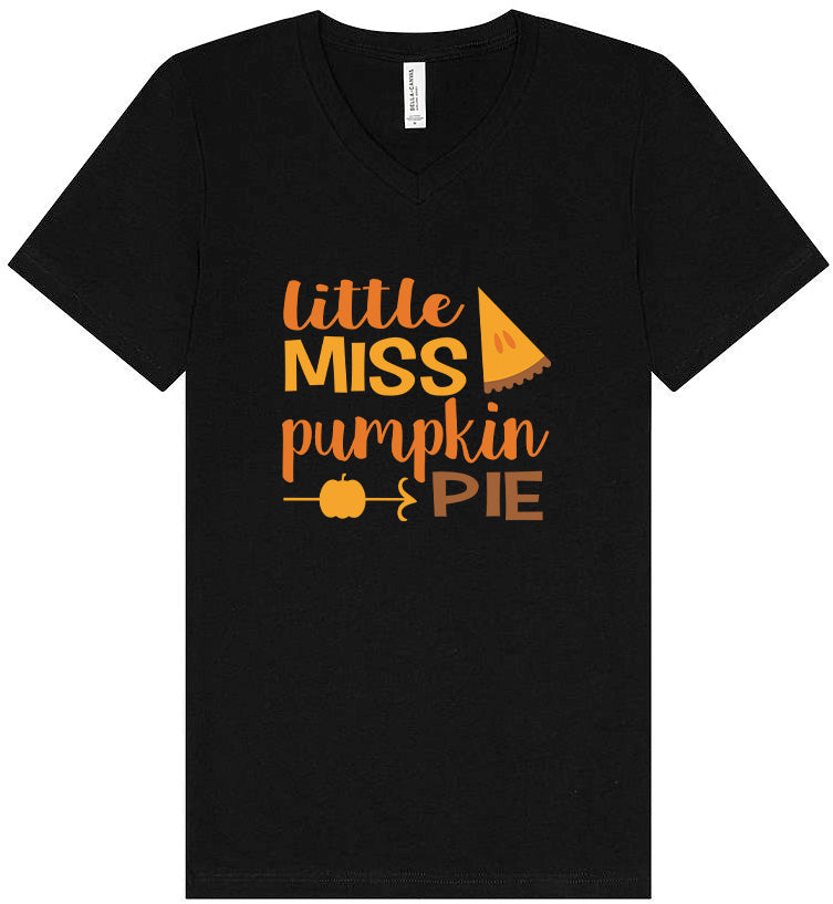Miss Pumpkin Pie Unisex V-Neck Shirt