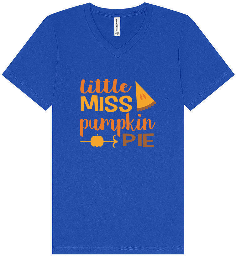 Miss Pumpkin Pie Unisex V-Neck Shirt