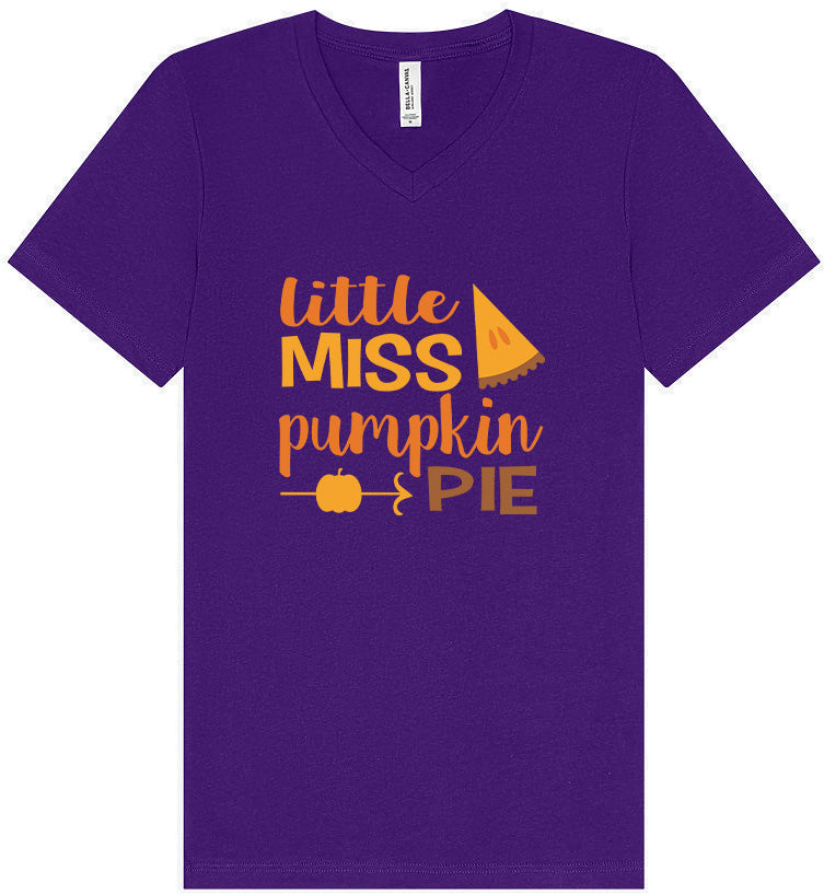 Miss Pumpkin Pie Unisex V-Neck Shirt
