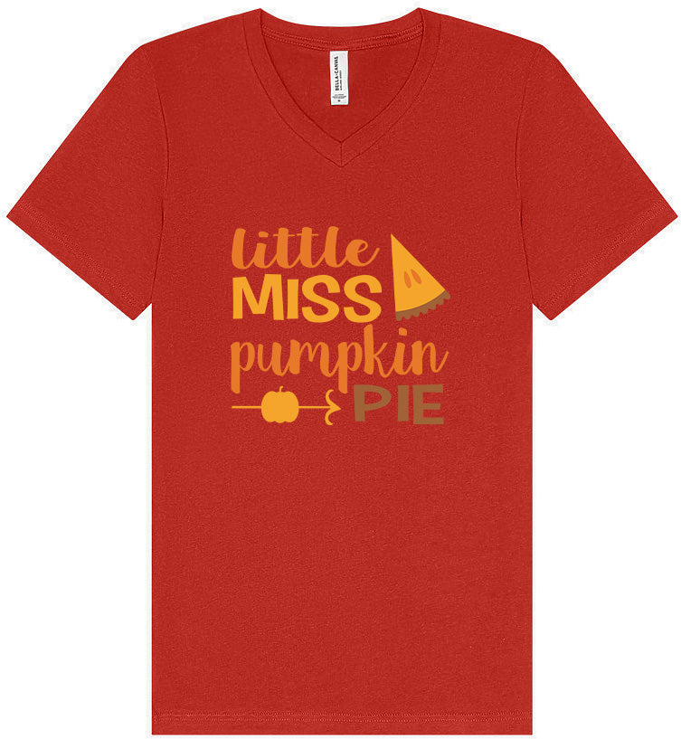 Miss Pumpkin Pie Unisex V-Neck Shirt