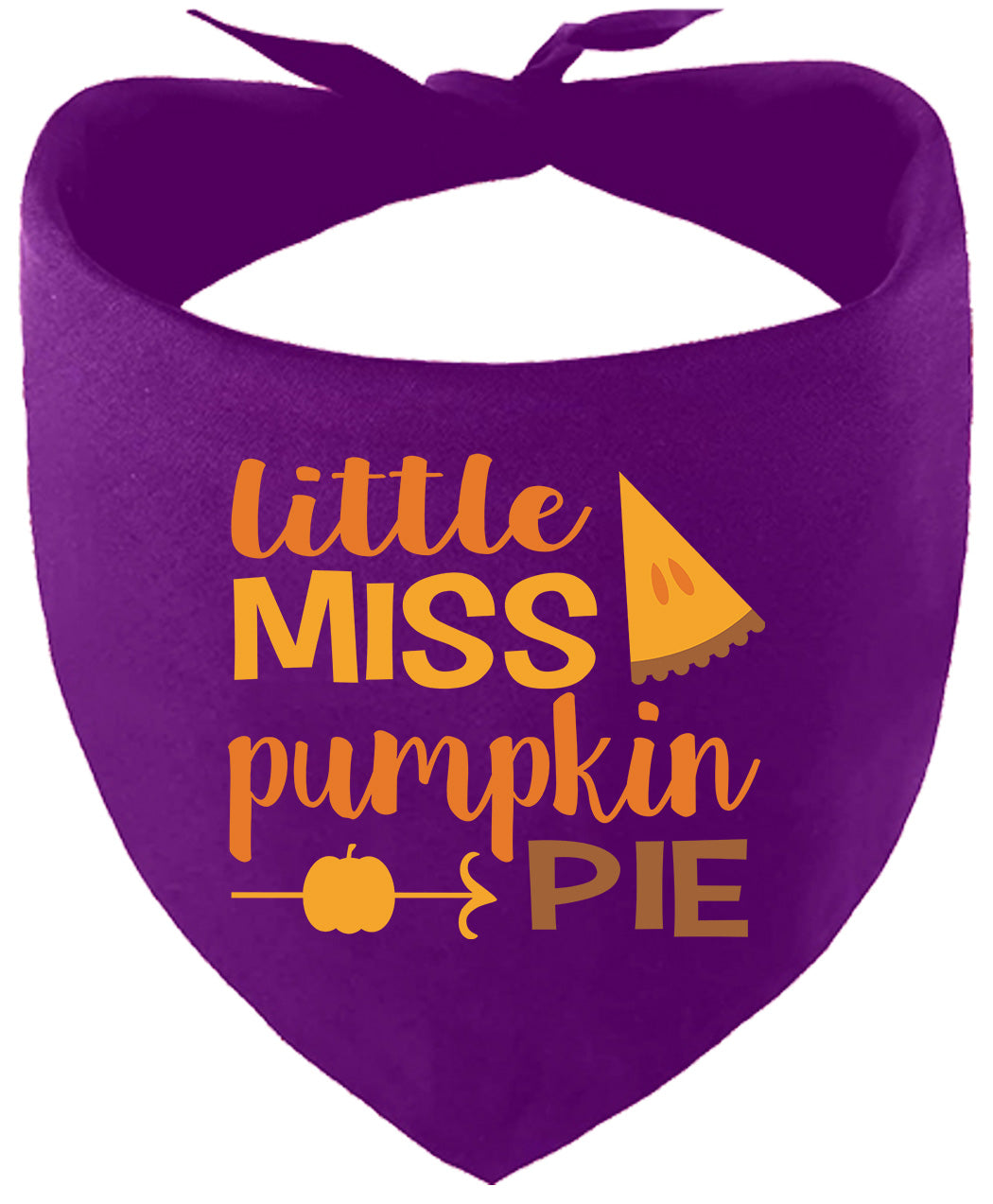 Miss Pumpkin Pie Pet Bandana