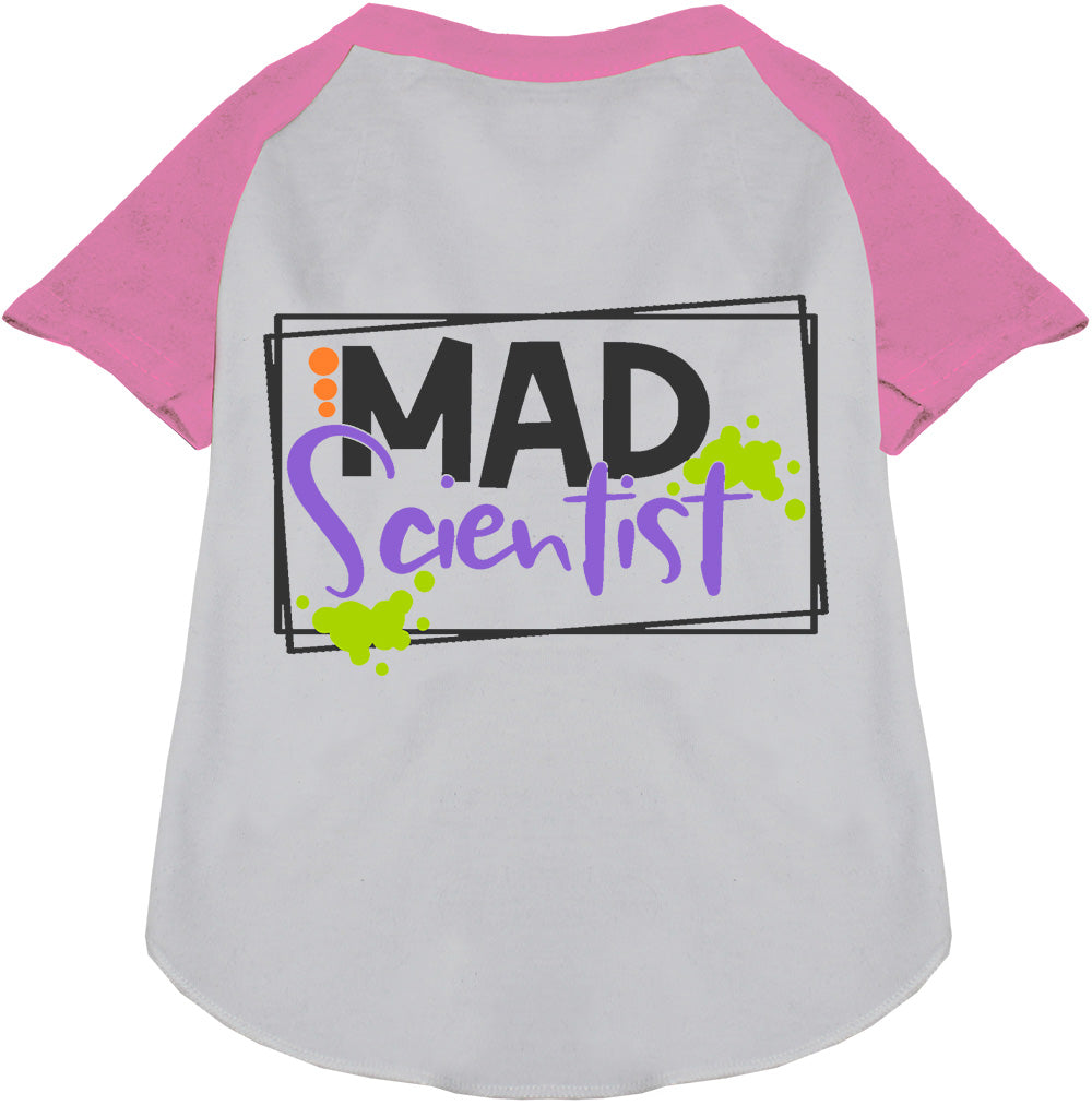 Pink Mad Scientist Pet Raglan Shirt