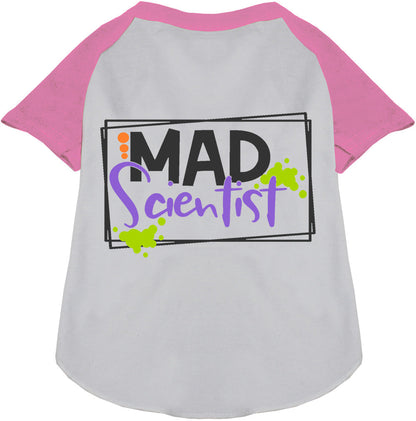 Pink Mad Scientist Pet Raglan Shirt