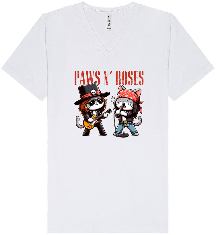 Paws N' Roses Unisex V-Neck Shirt