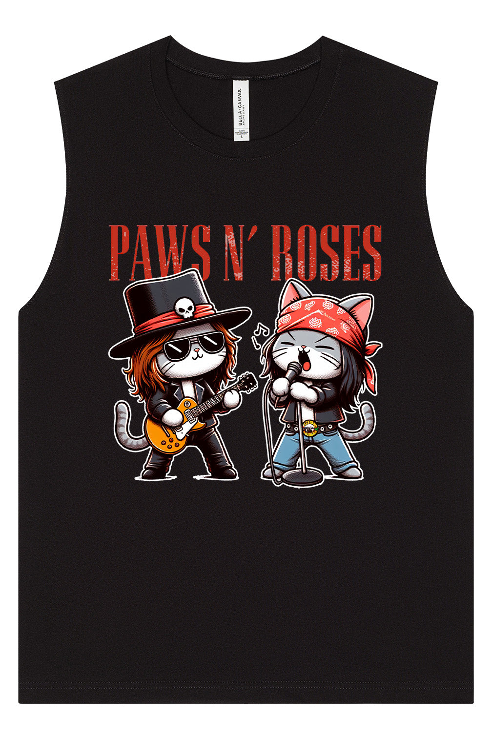 Paws N' Roses Muscle Tank