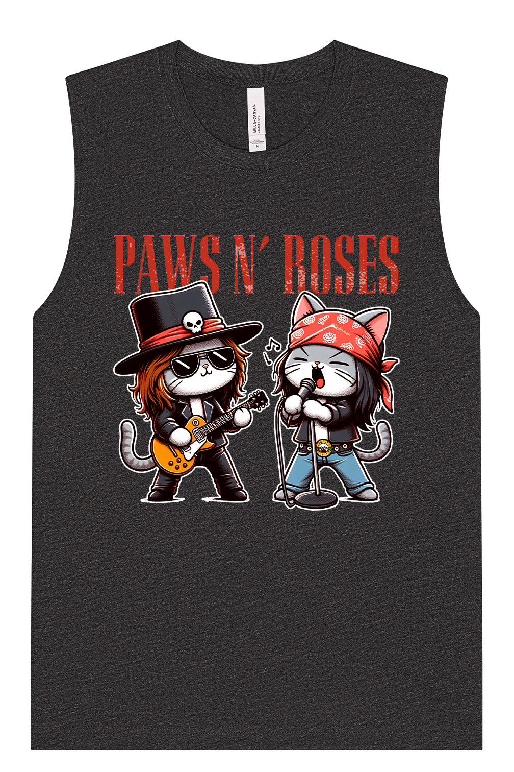 Paws N' Roses Muscle Tank