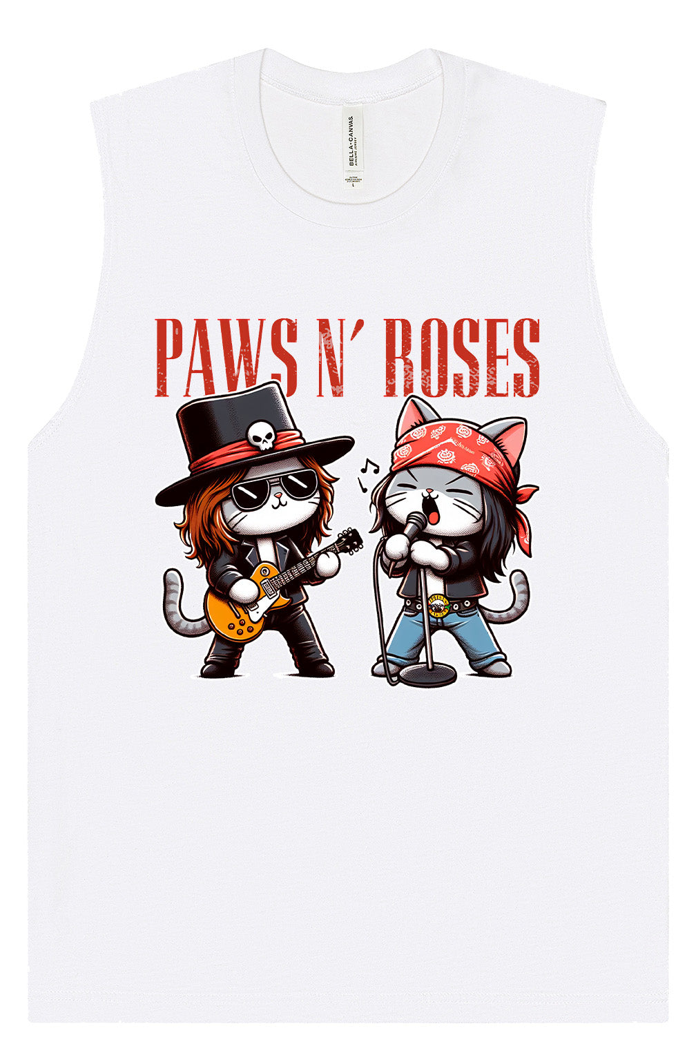Paws N' Roses Muscle Tank
